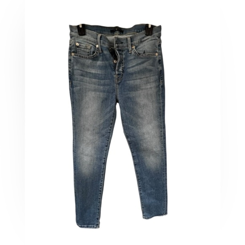 7 For All Mankind Women's Blue Straight leg Jeans